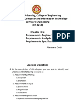 Chapter 3-5: Requirements Engineering Task, Requirements Analysis, Requirements Specification