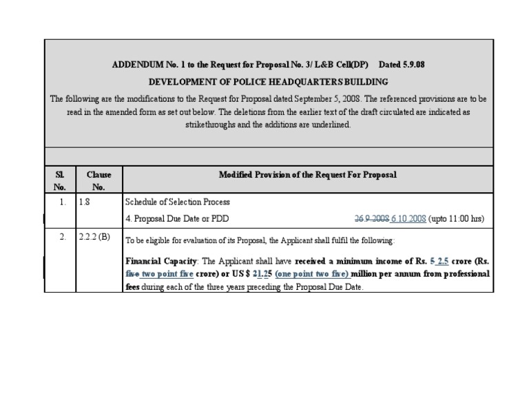 Police HQ RFP Addendum | PDF | Technology & Engineering