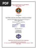 Battery less solar energy storage system- Project Report