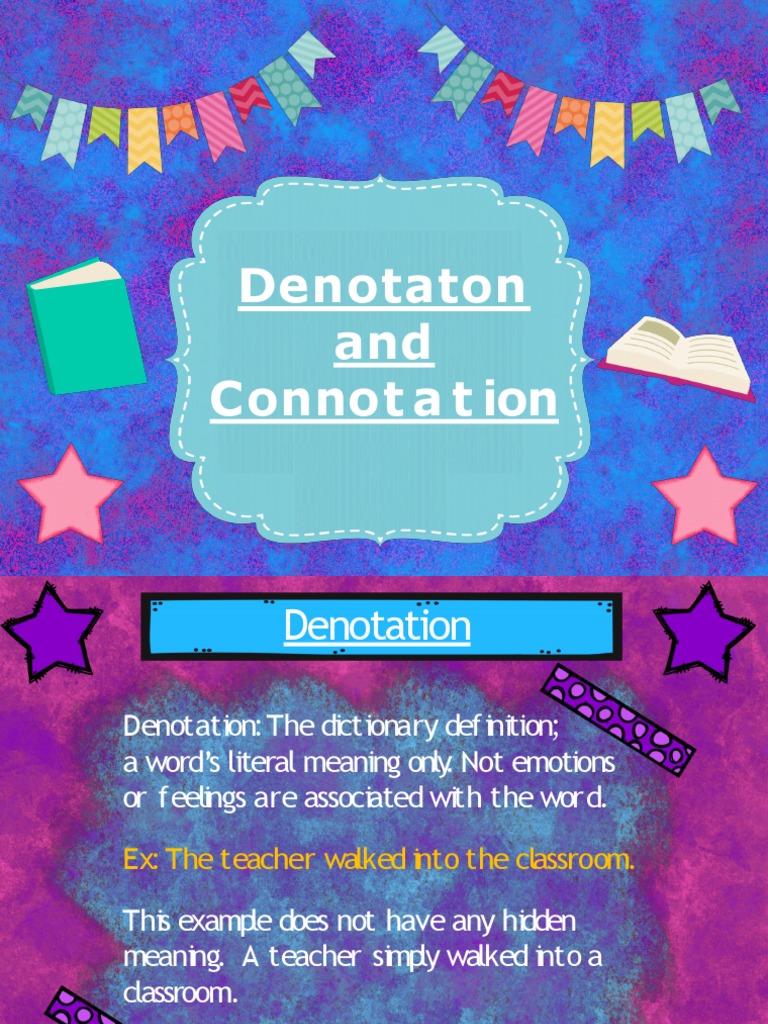 Connotation and Denotation PDF Connotation Mood (Psychology)