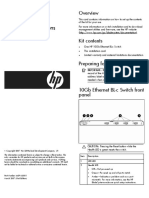 HP 10Gb Ethernet BL-C Switch Installation Instructions 1st Edition