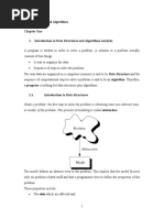 Data Structure and Algoritms