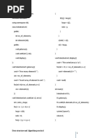 Data Structure Worksheet