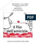 Progetto Accoglienza 2021 2022