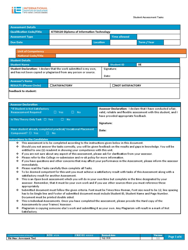 Assessment Task 1 | PDF | Occupational Safety And Health