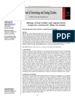 Biology of Leaf Webber and Capsule Borer, Antigastra Catalaunalis (Dup.) in Sesame