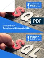 Introduzione al corso SQL Developer con Oracle