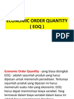 EOQ Model - Menghitung Jumlah Pemesanan yang Ekonomis