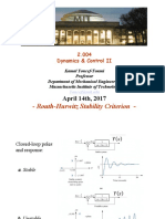 2.004 - Stability - Routh-Hurwitz - Criterion