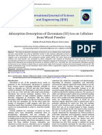 Adsorption Desorption of Chromium (III) Ion On Cellulose From Wood Powder