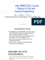 Course Code-18MES102J Course Name - Basics of Civil and Mechanical Engineering