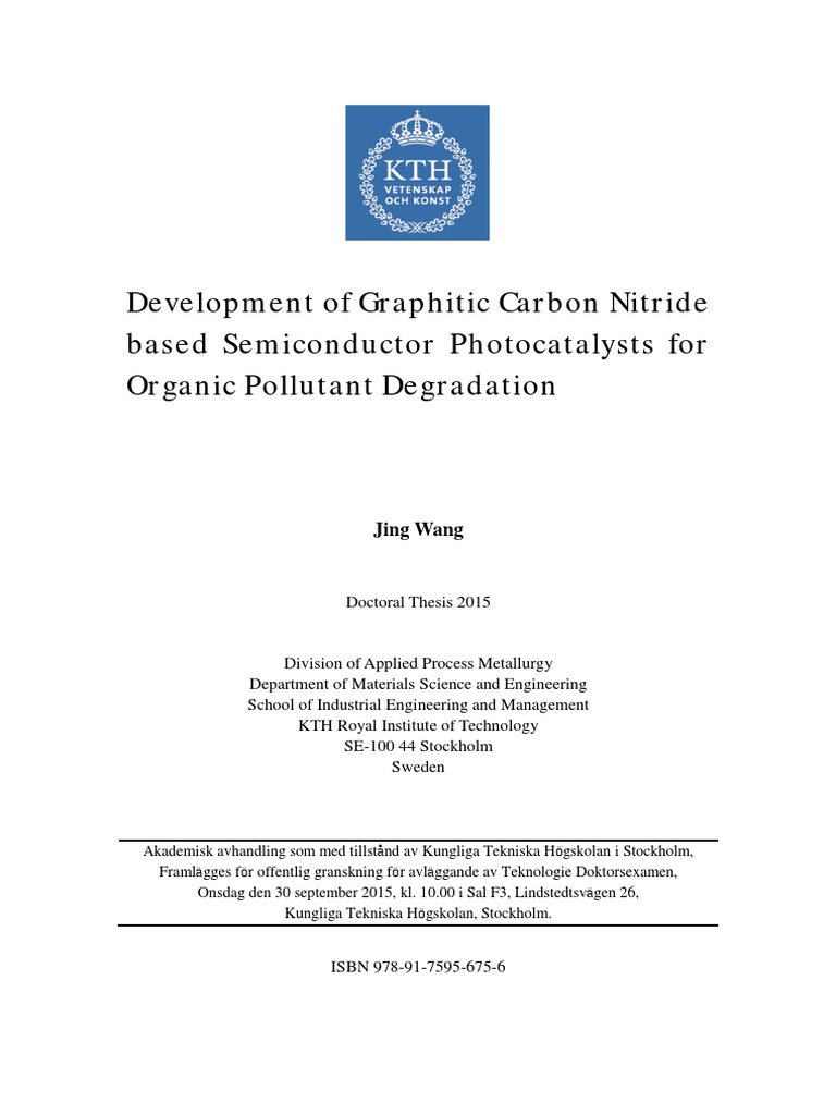 Development of Graphitic Carbon Nitride | PDF | Band Gap | Ultraviolet ...