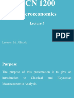 ECN 1200 Lecture 5: Classical and Keynesian Macroeconomic Analysis