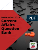 Current Affairs Question Bank November 2020