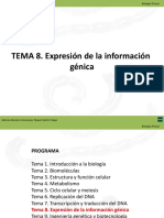 8. Expresion de La Informacion Genica