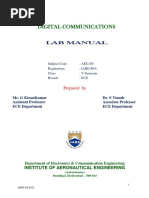 Digital Communications: Lab Manual