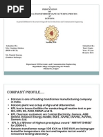 Download ppt on electrical transformer manufacturing by Tanvi Gupta SN53182900 doc pdf