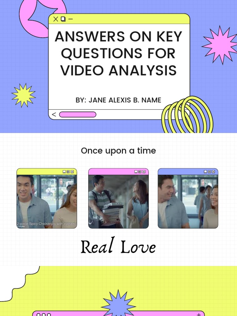 Video Analysis Answer Key | PDF | Love | Communication