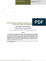 E-Procurement in Hospital Pharmacies: An Exploratory Multi-Case Study From Switzerland