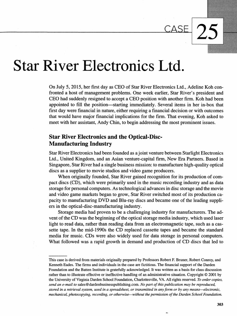 Case 25 Star River Electronics LTD PDF Dvd Depreciation