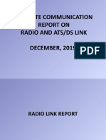 December 2019 Satellite Communication Report On Radio and Atsds Link New