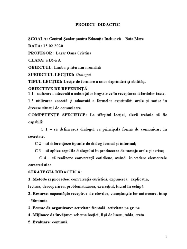 6 Dialogul | PDF