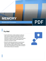 Memory: Models and Processes