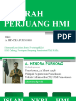 Sejarah Perjuan HMI (LK1) - Hendra