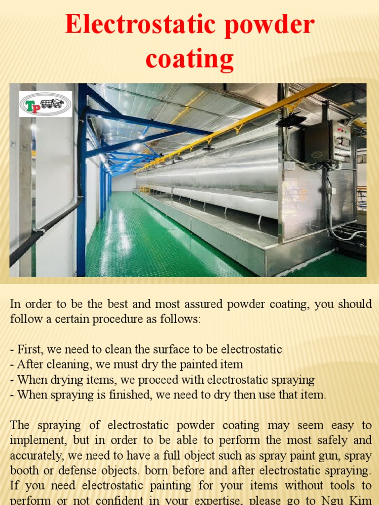Electrostatic Powder Coating Guide | PDF | Technology & Engineering