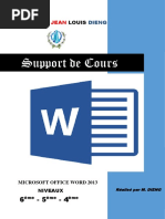 Cours complet Word 2016 PDF | PDF | Microsoft Word | Système d'exploitation