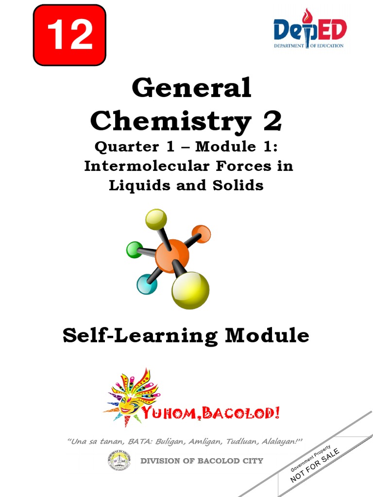 Week 1 General Chemistry 2 | PDF | Intermolecular Force | Gases