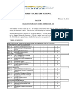 Electives Mba