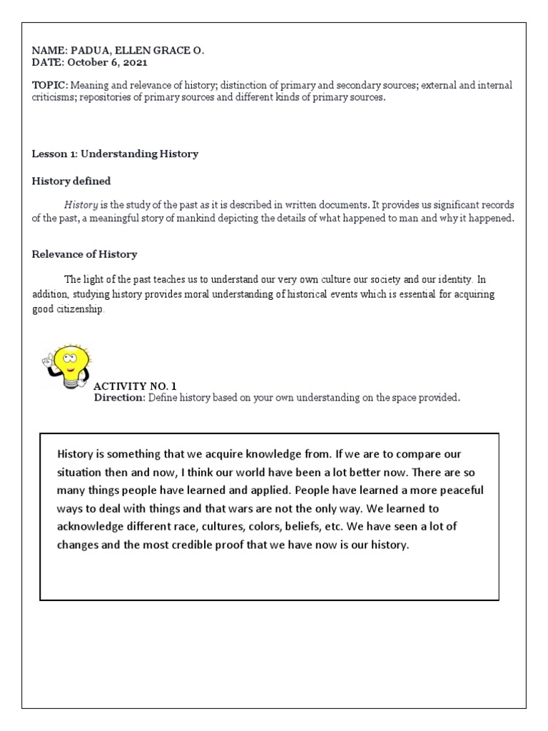 Criticisms Repositories Of Primary Sources And Different Kinds Of 