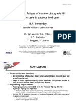 Fracture and Fatigue of Commercial Grade API Pipeline Steels in Gaseous Hydrogen B.P. Somerday