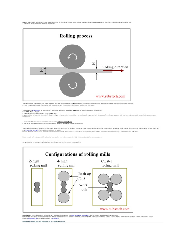 Overview of Rolling Forging Process | PDF | Rolling (Metalworking) | Metals