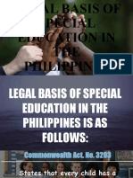 Legal Basis On Special Education