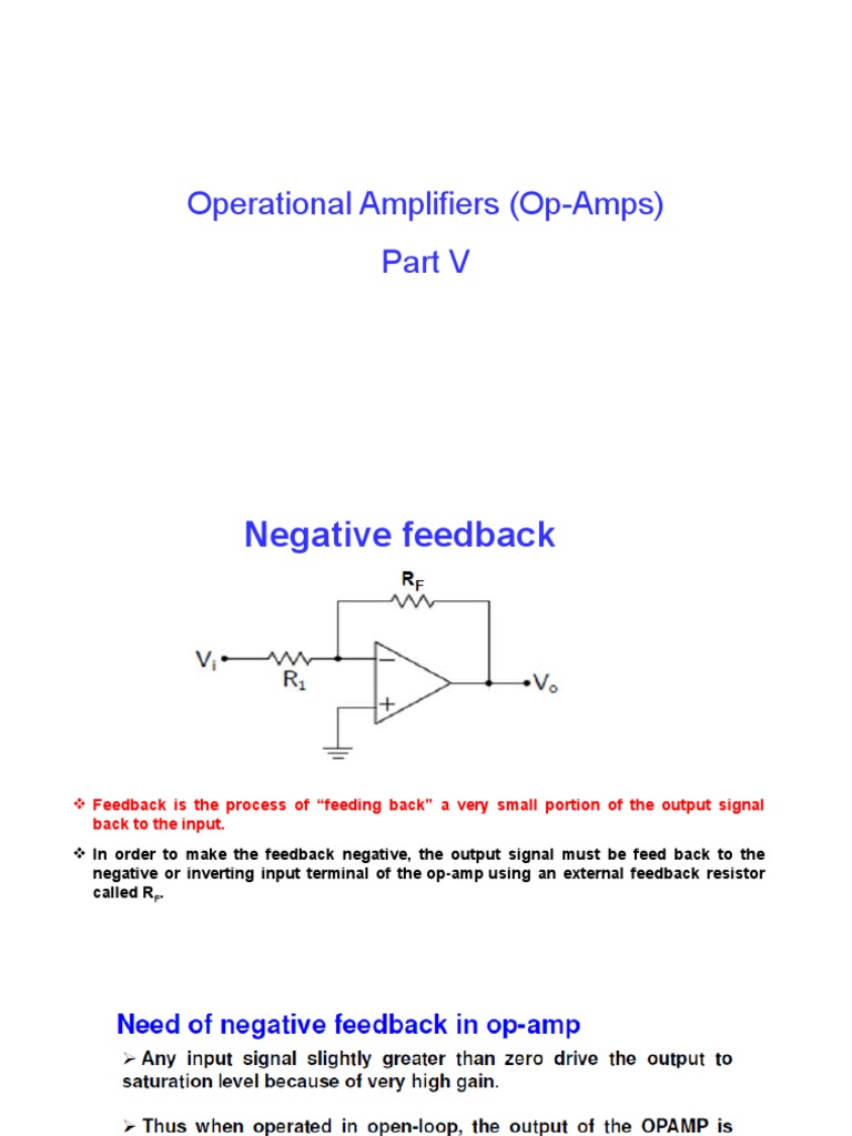 Understanding Negative Feedback and Virtual Ground Concepts in