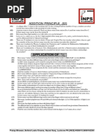 Addition Principle - (02) : Application of