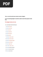 Top 100 Common English Verbs List | PDF | Verb | English Language