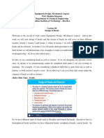 Equipment Design: Mechanical Aspects Prof. Shabina Khanam Department of Chemical Engineering Indian Institute of Technology - Roorkee