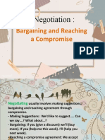 Negotiation:: Bargaining and Reaching A Compromise