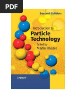 Introduction To Particle Technology, 2nd Ed (Martin Rhodes)