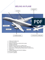 Labeling An Plane: 2.flaps 1.fuselage