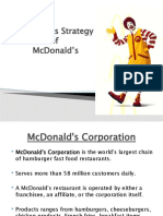 OPERATIONS Strategy of McDonalds