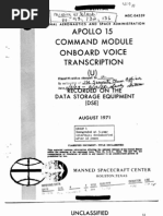 Apollo 15 Command Module Onboard Voice Transcription