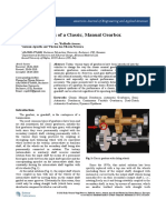 Dynamic Synthesis of A Classic, Manual Gearbox: American Journal of Engineering and Applied Sciences