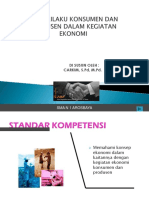 KD 3.3 Perilaku Konsumen Dan Produsen - Ekombis - X