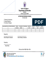 Brigada Pagbasa Action Plan Forms