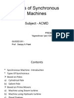 Types of Synchronous Machines: Subject:-ACMD
