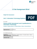 BTEC International Level 3 IT Pearson Set Assignment Unit 1 2020-2021
